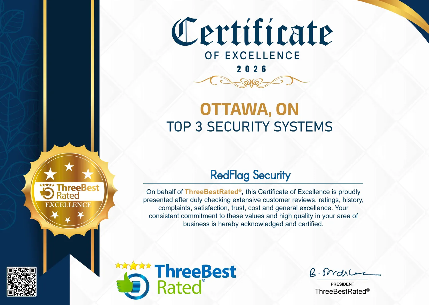 RedFlag Security Ottawa Award Winner 2026